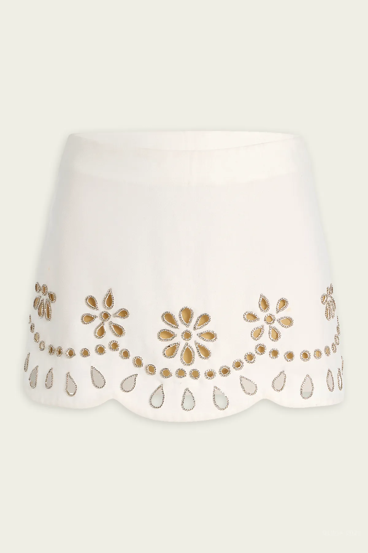 Etra Mini Skirt in White