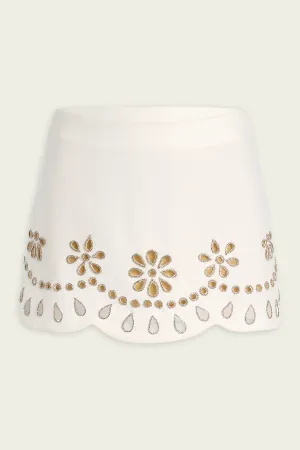 Etra Mini Skirt in White