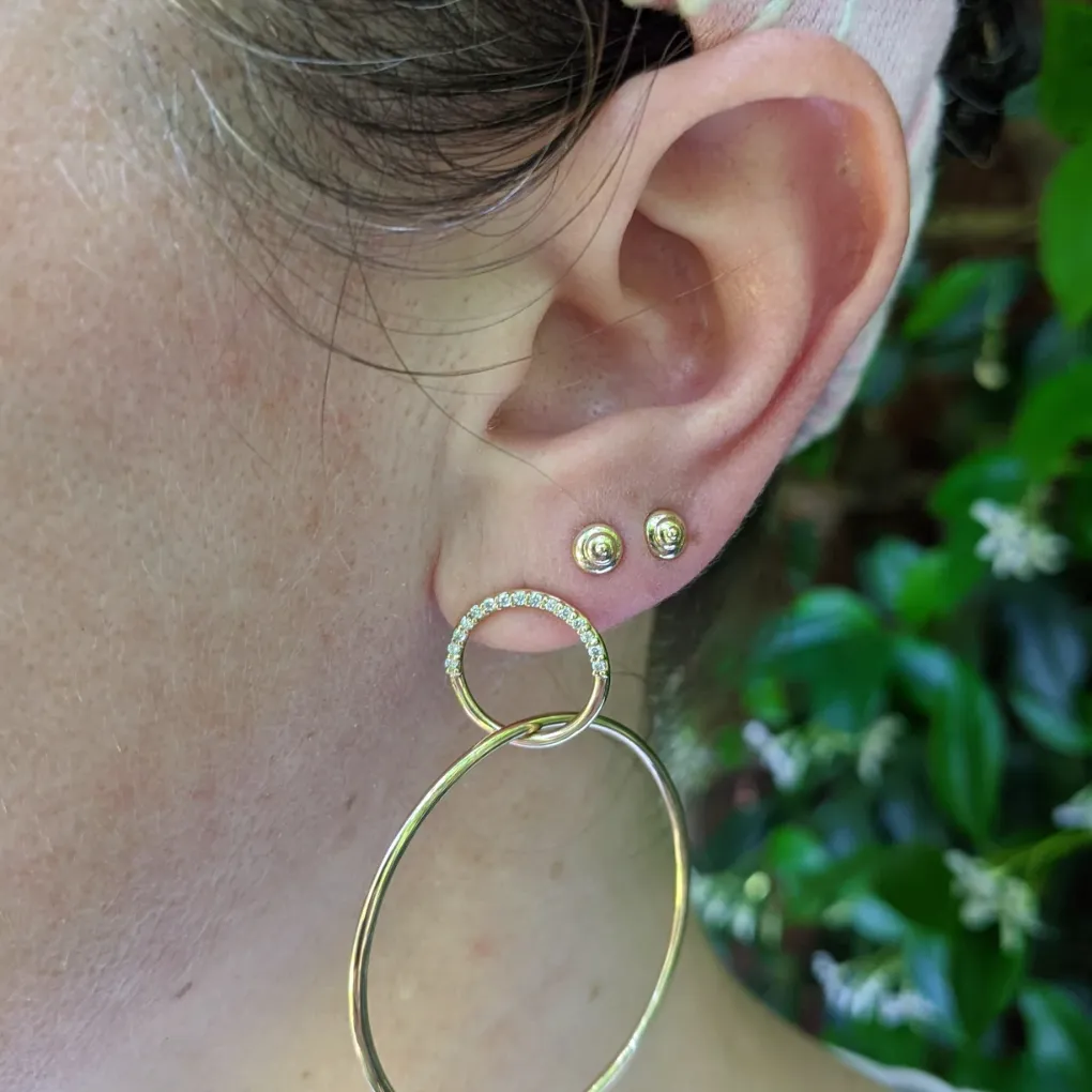 Evolve Mini Stud Earrings - Gold