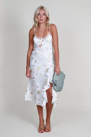 FOR LOVE & LEMONS | Chania Midi Dress - White