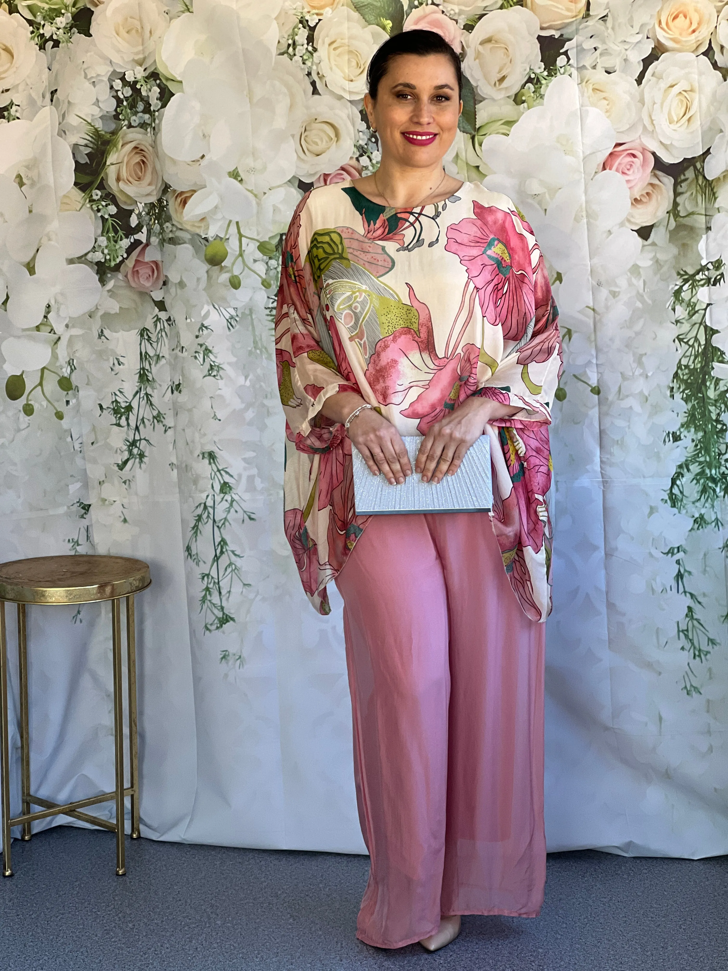Fort Blush Silk Pants