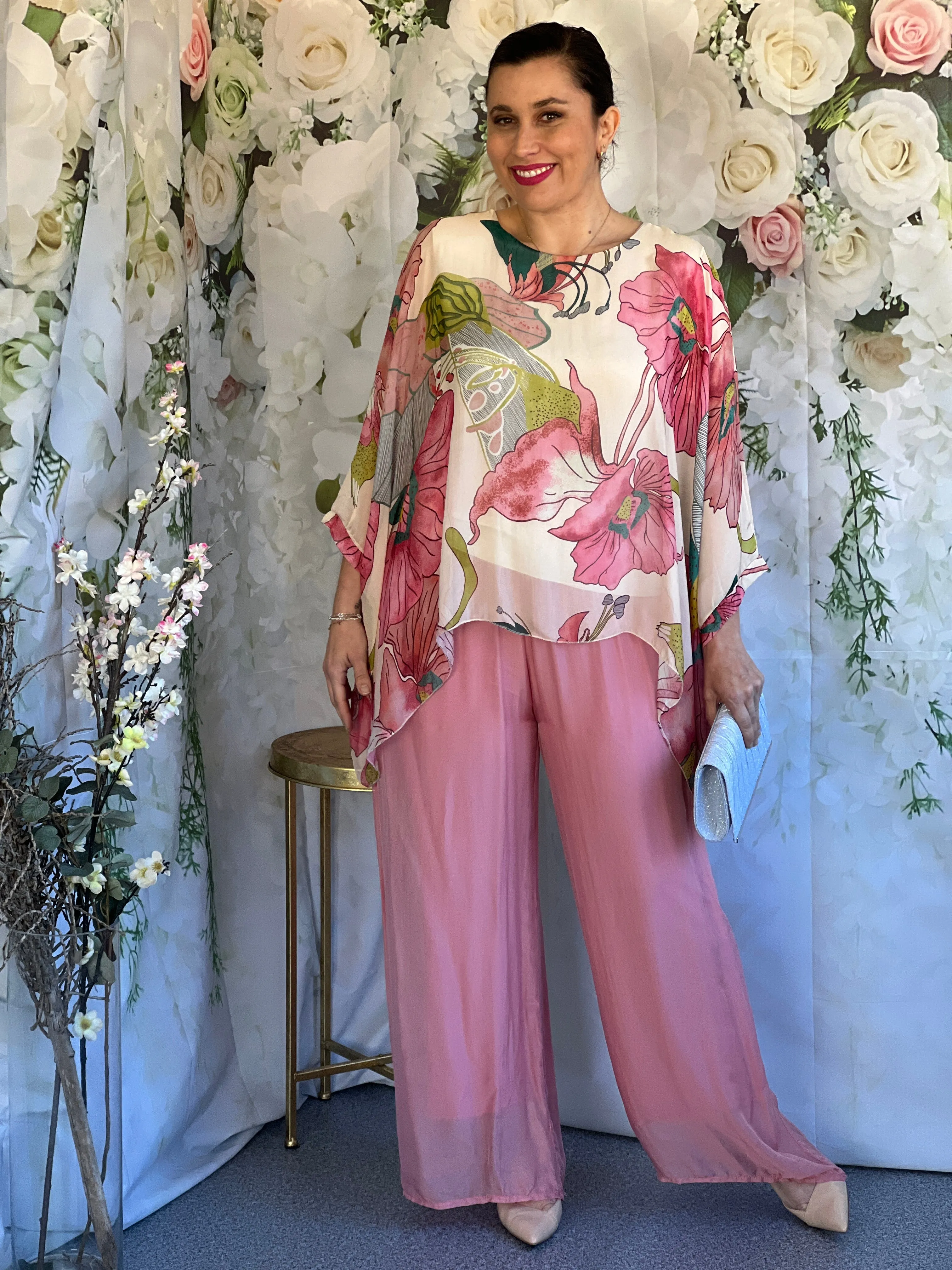 Fort Blush Silk Pants