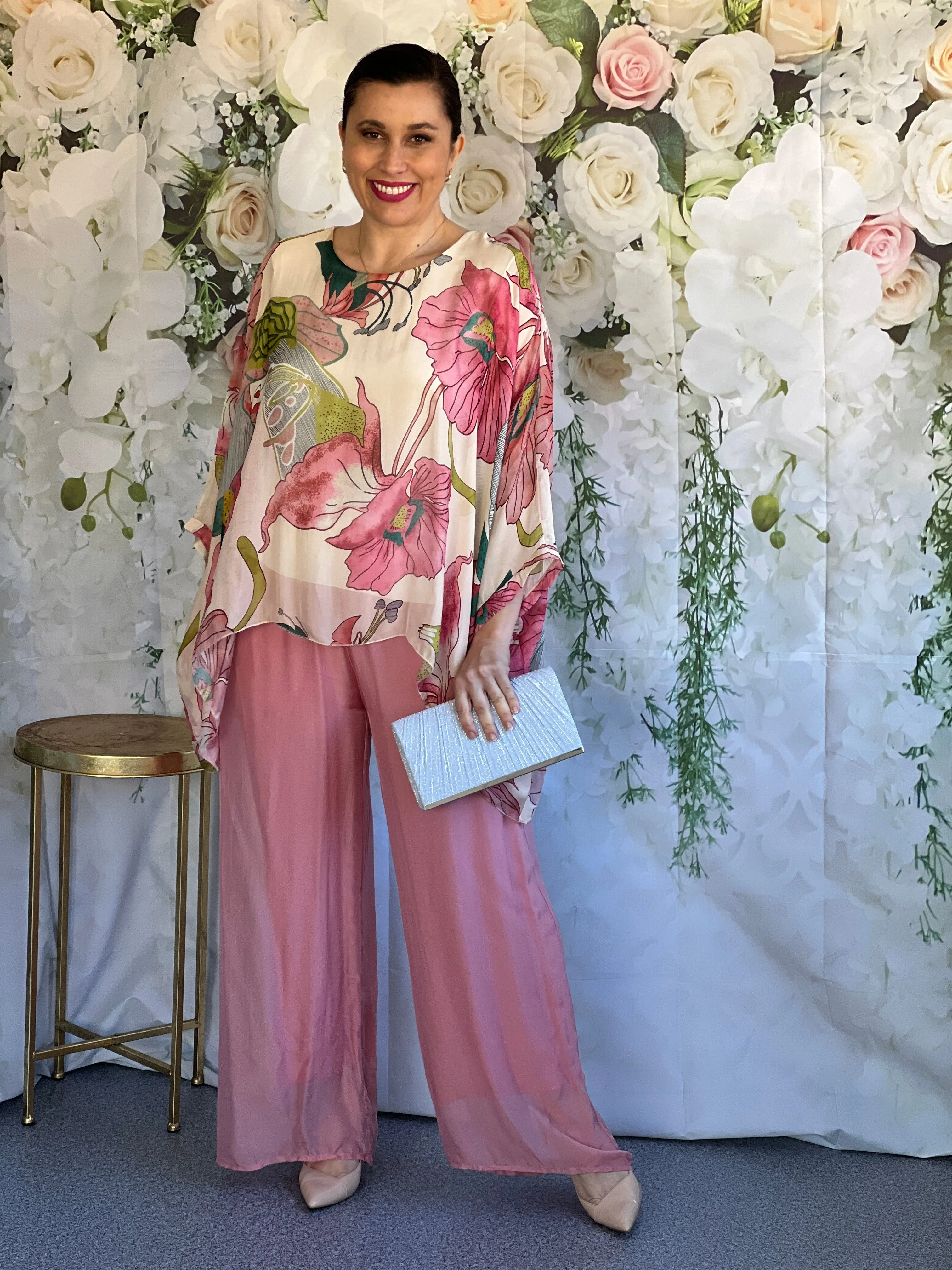 Fort Blush Silk Pants