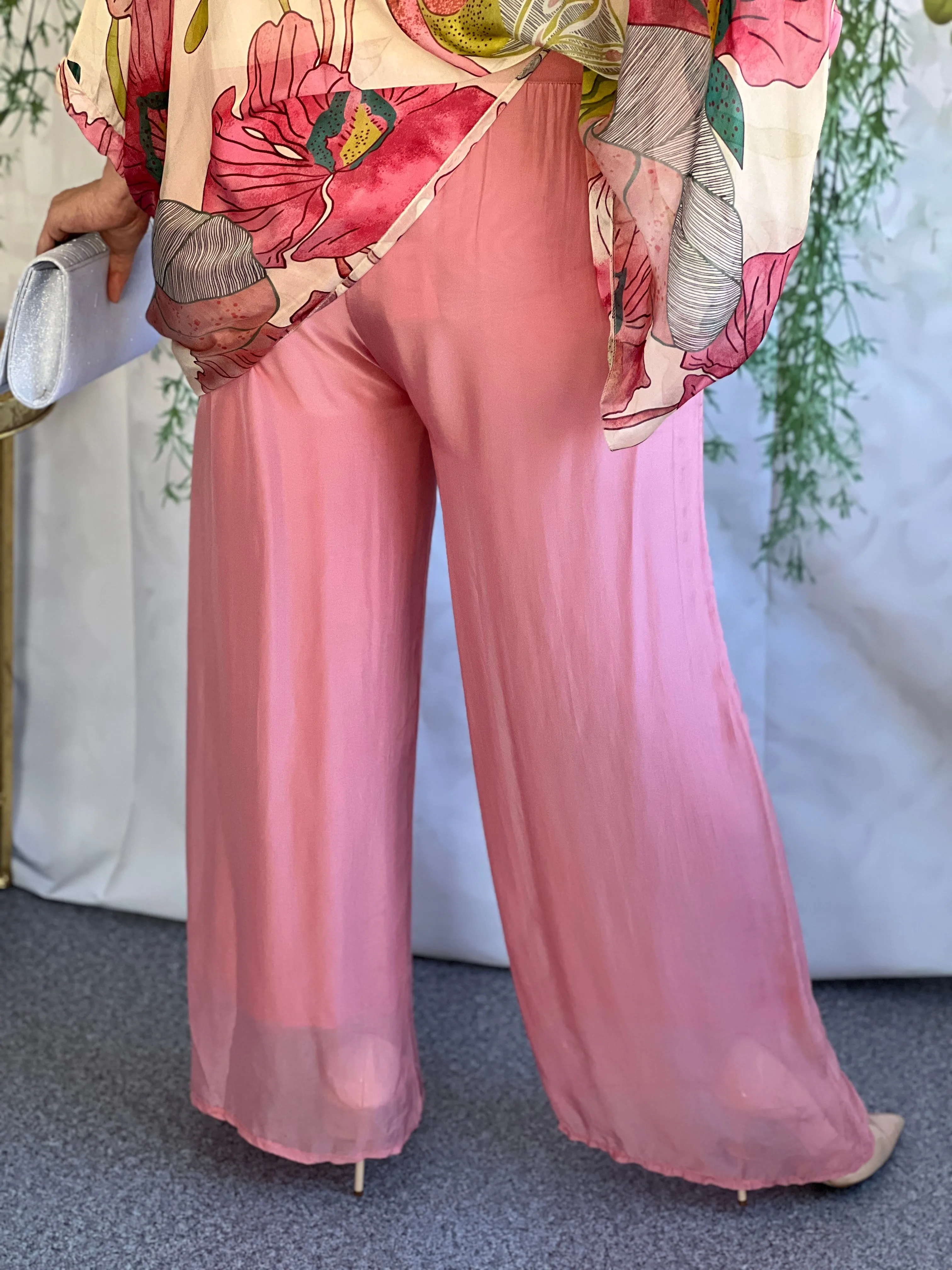 Fort Blush Silk Pants