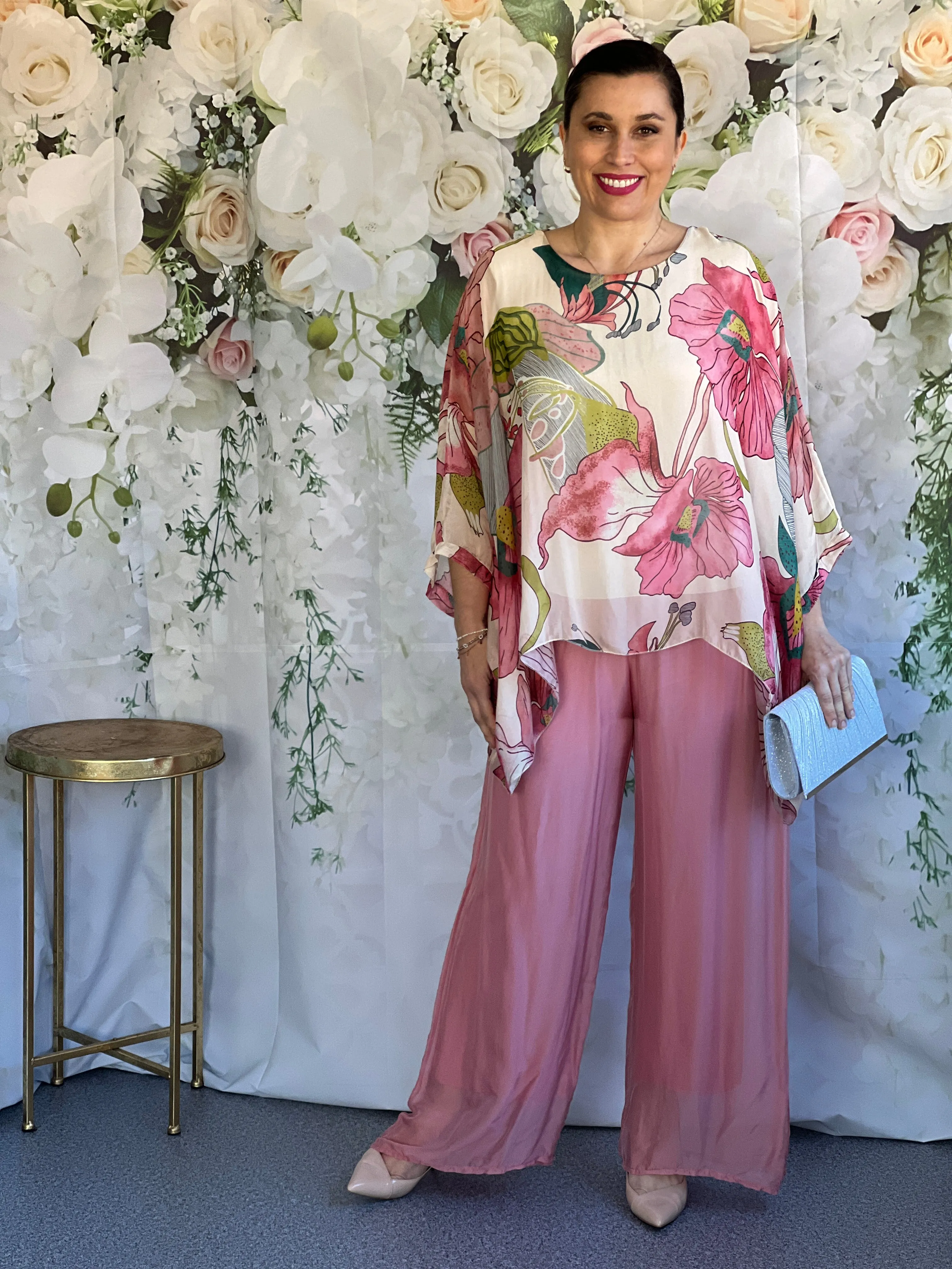 Fort Blush Silk Pants
