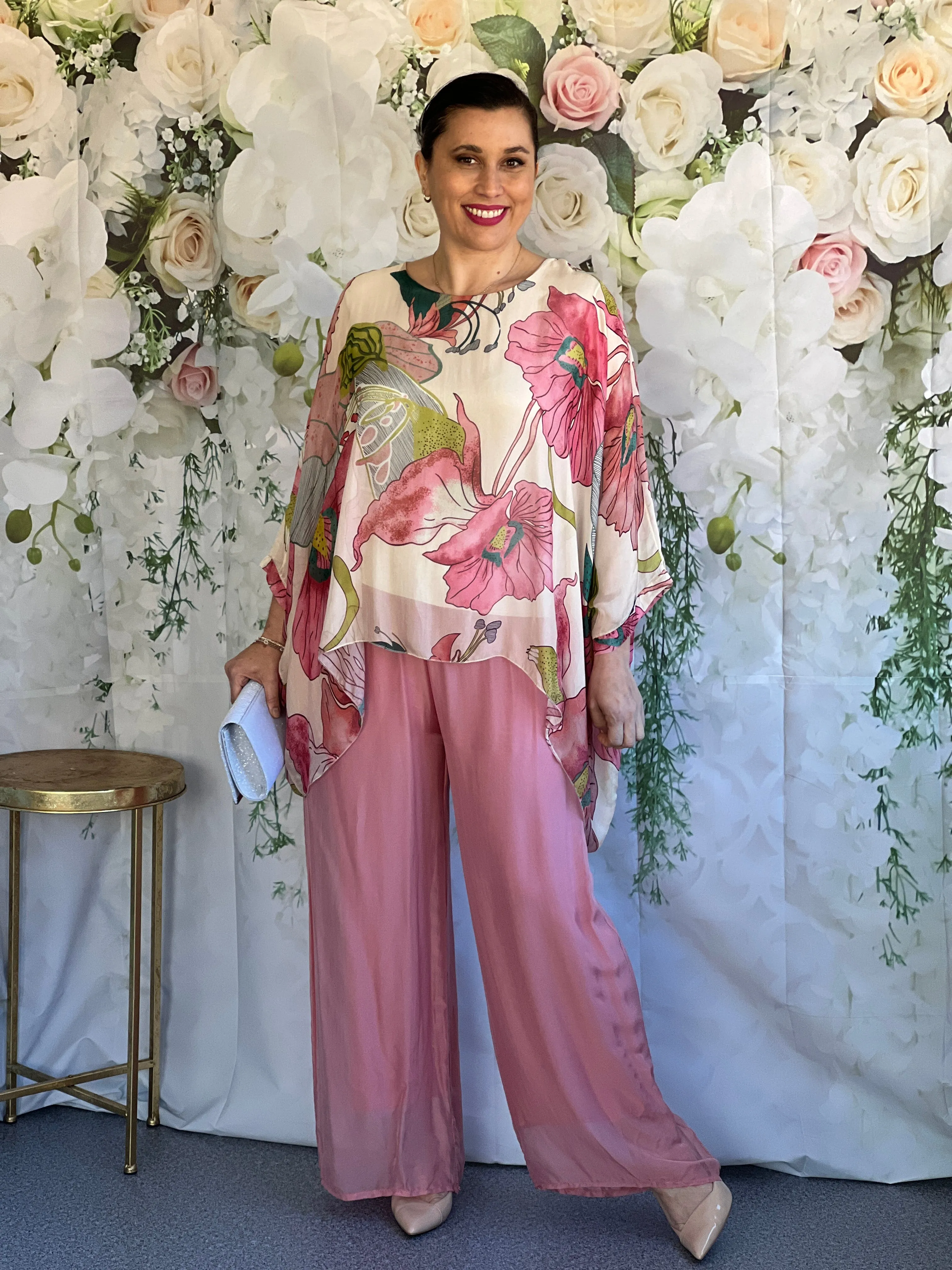 Fort Blush Silk Pants
