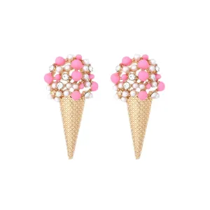 Frozen Fancies - Pink Stud Earrings