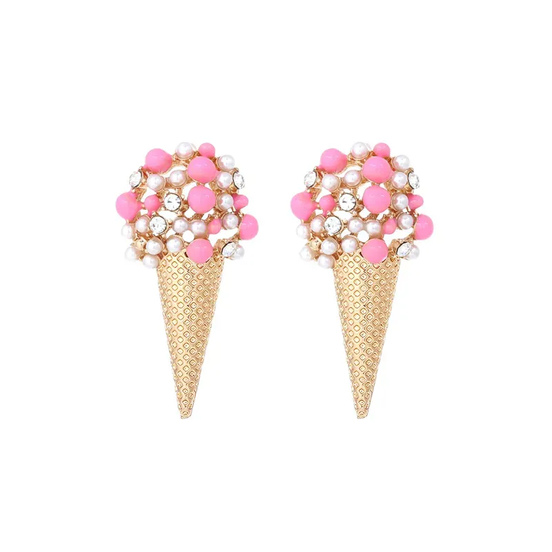 Frozen Fancies - Pink Stud Earrings