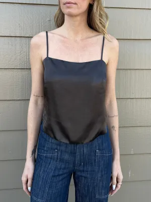 Georgia Top in Vintage Satin - Espresso