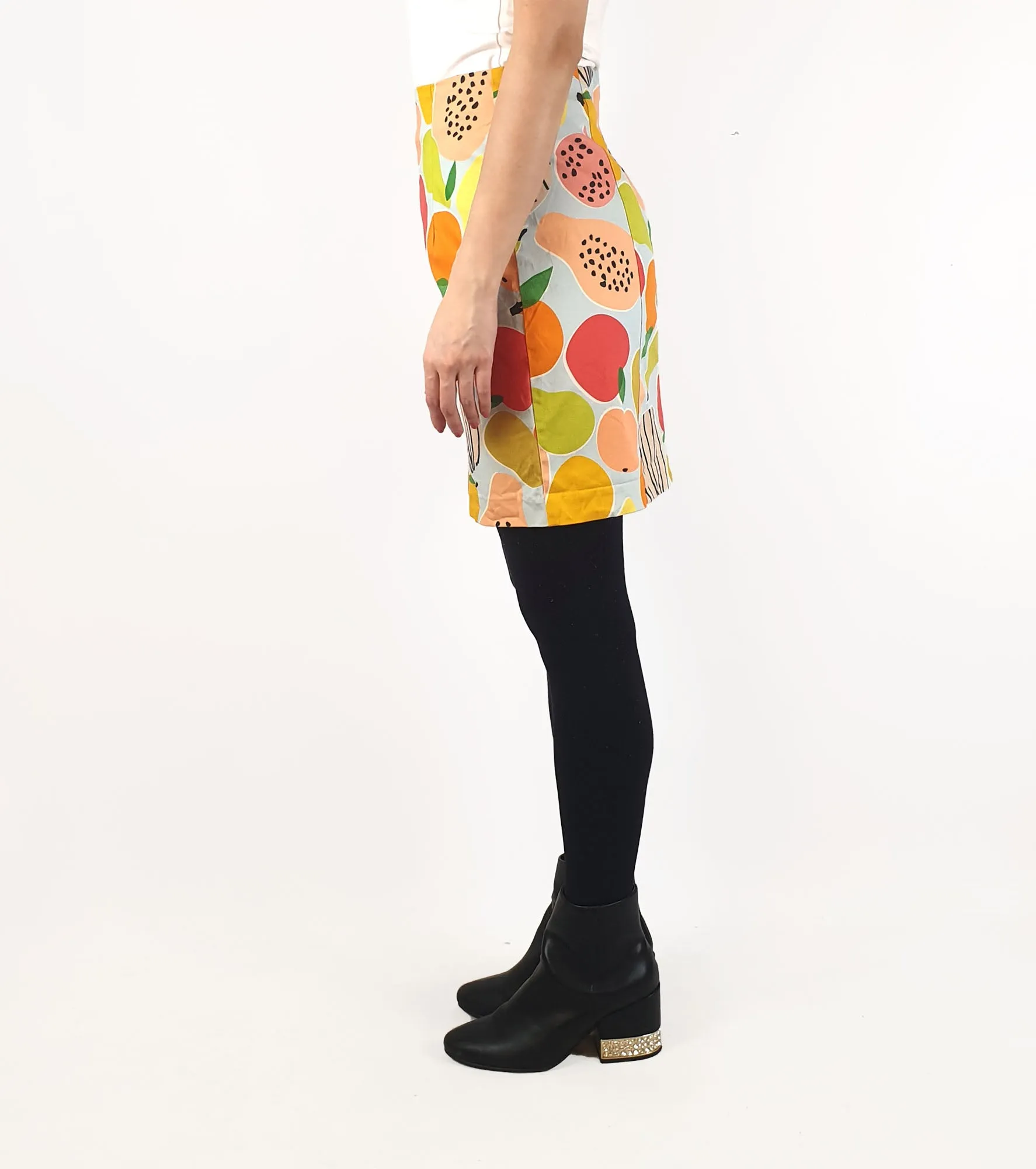Gorman fruit print mini skirt size 10