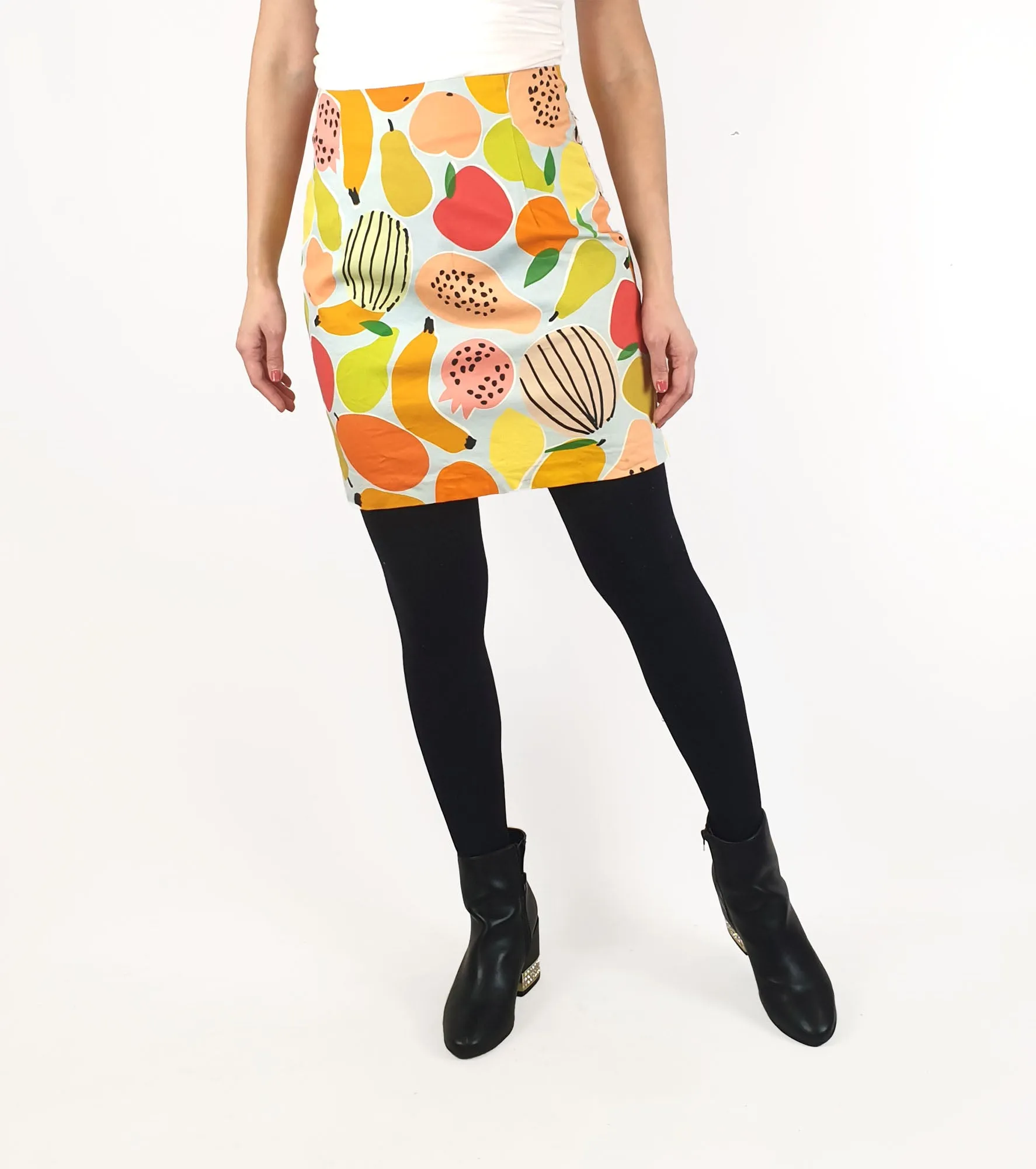 Gorman fruit print mini skirt size 10