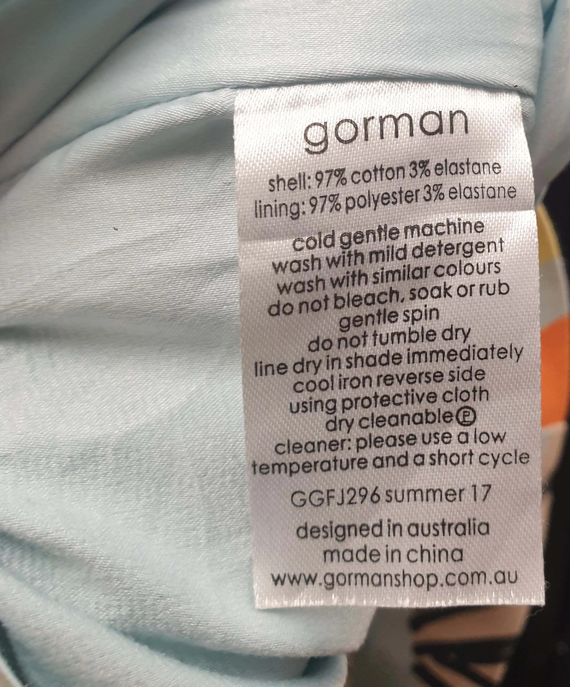 Gorman fruit print mini skirt size 10