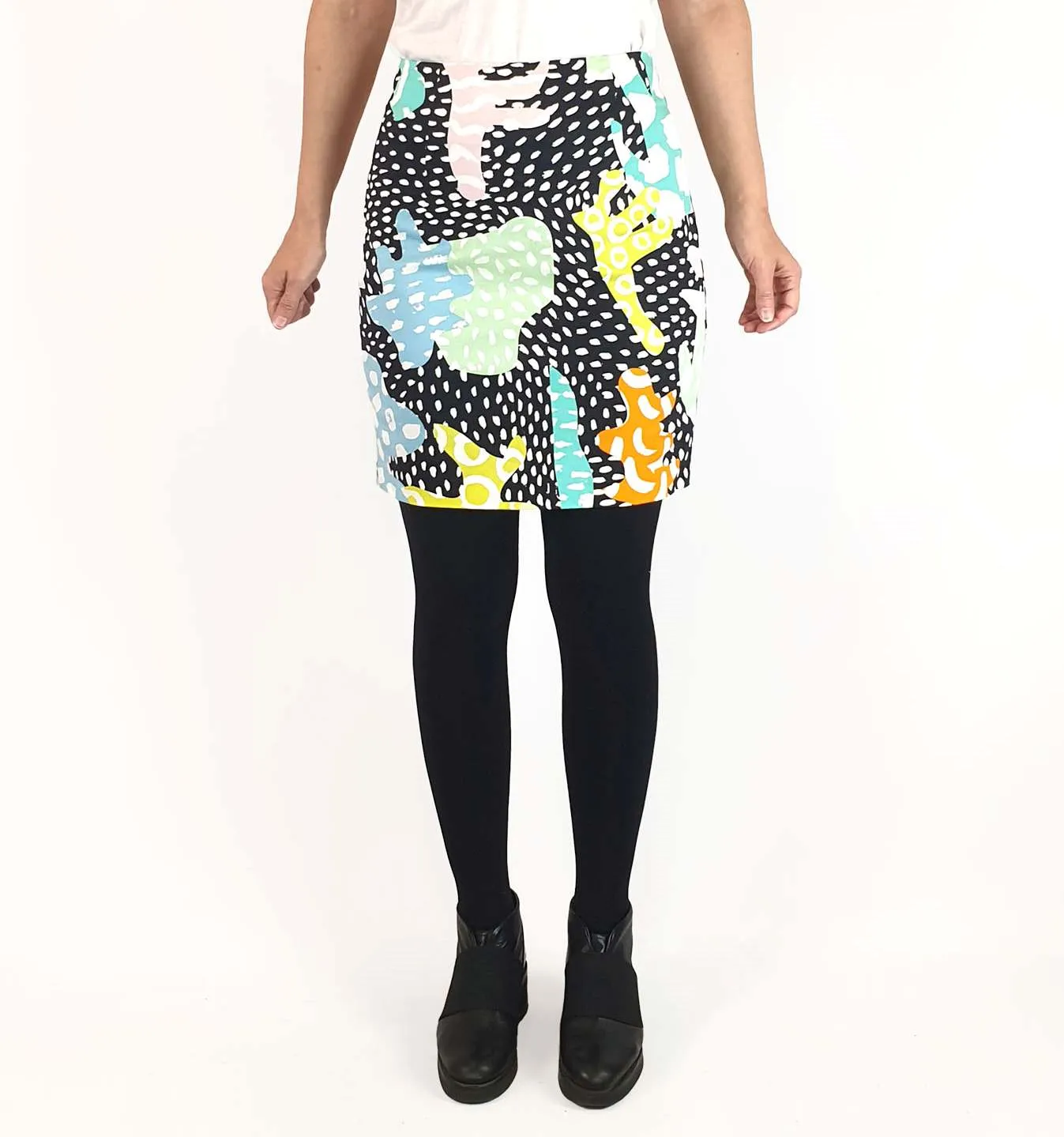 Gorman sea print mini skirt size 8
