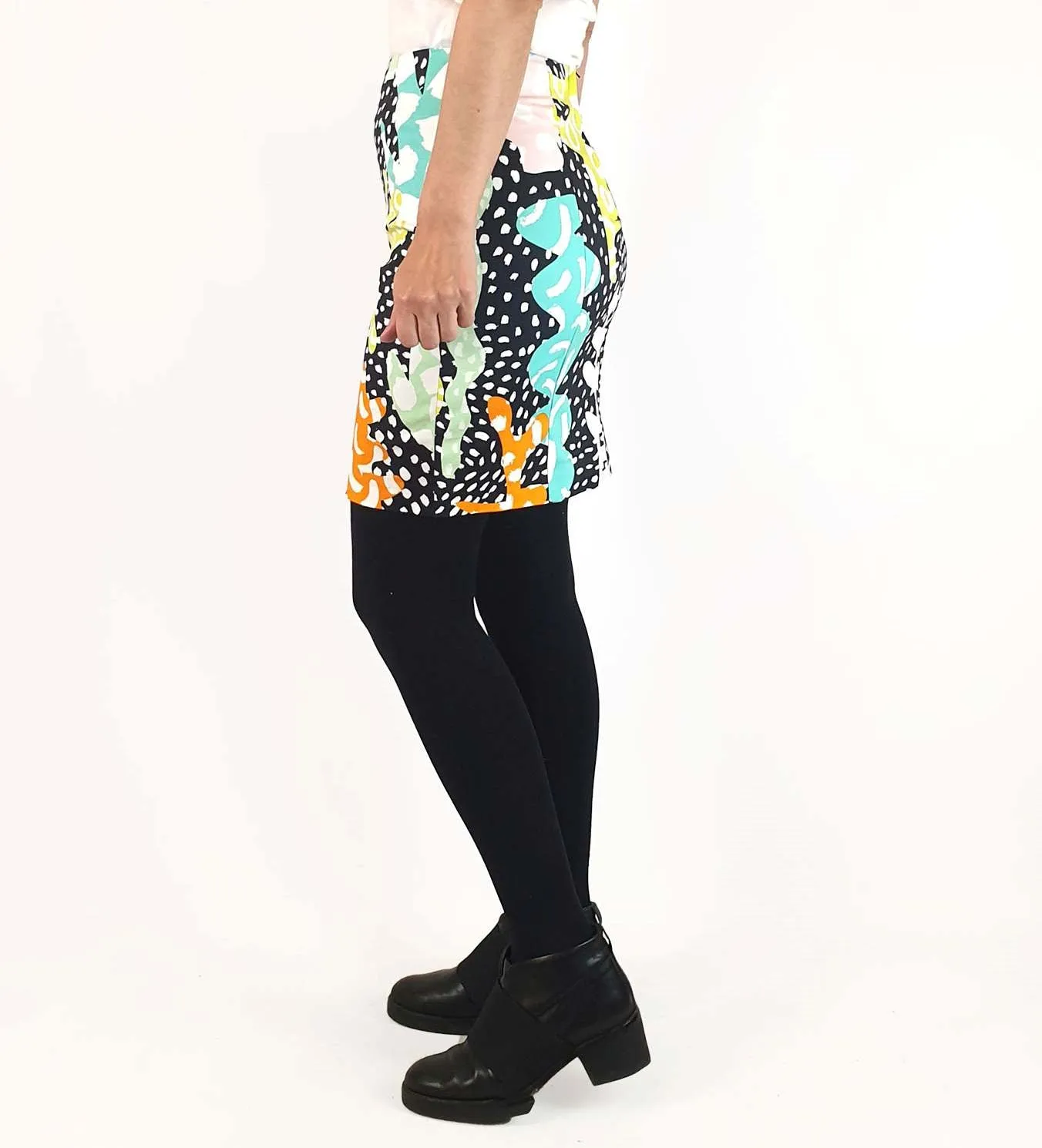 Gorman sea print mini skirt size 8