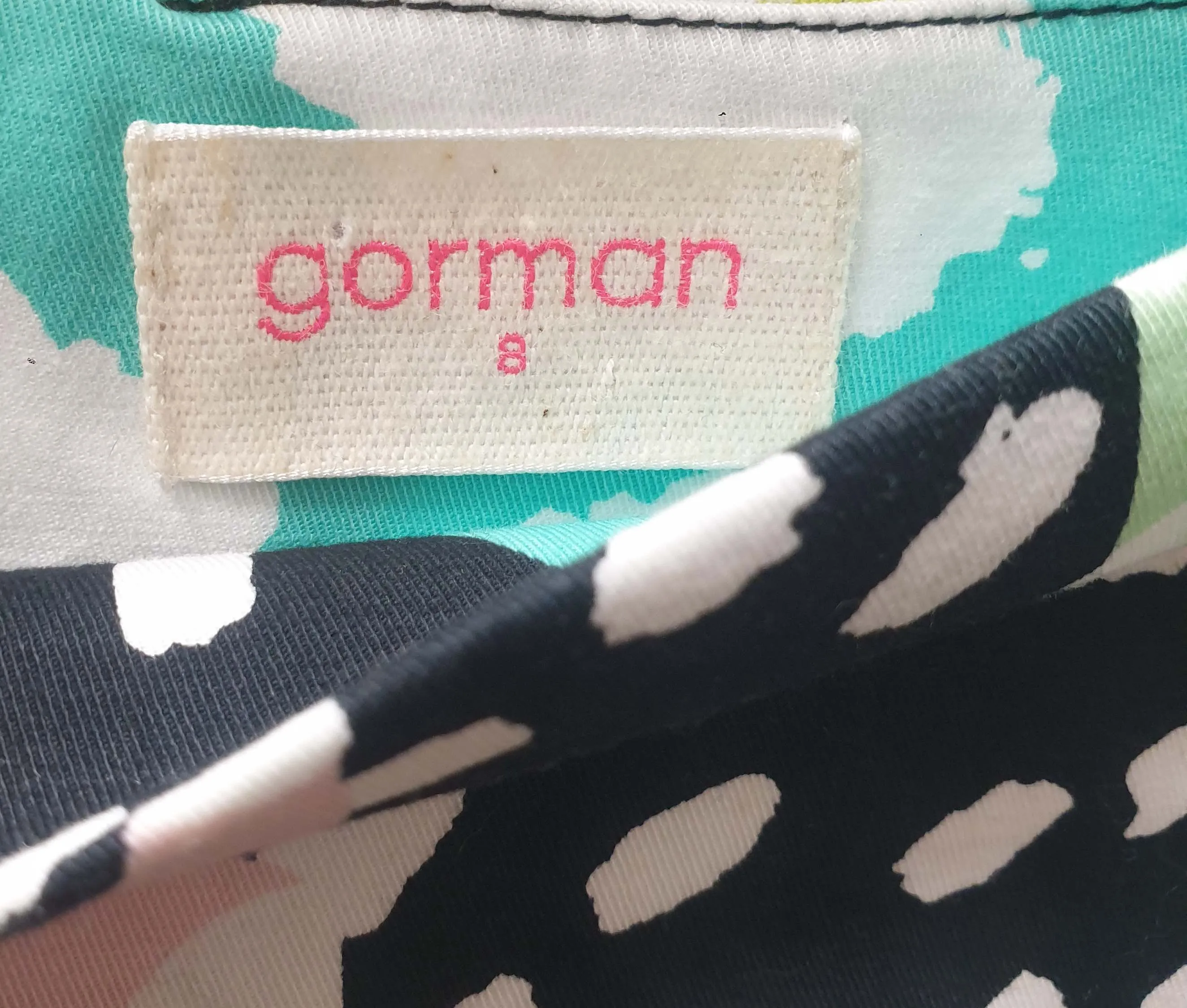 Gorman sea print mini skirt size 8