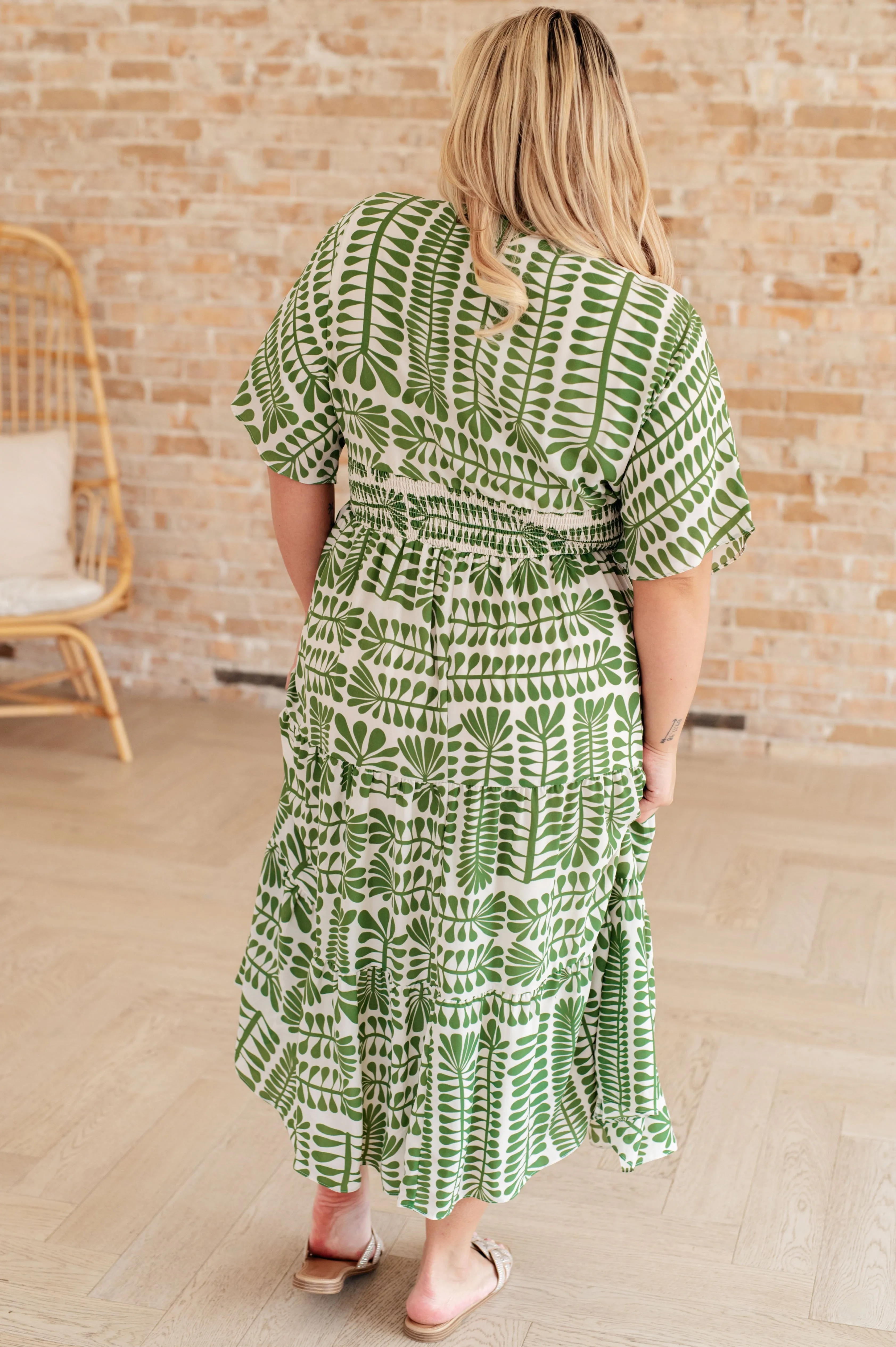 Hazel Blues® |  Sincerely, Me Tiered V-Neck Dress