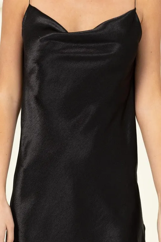 HYFVE Somewhere to Go Cowl Neck Mini Dress