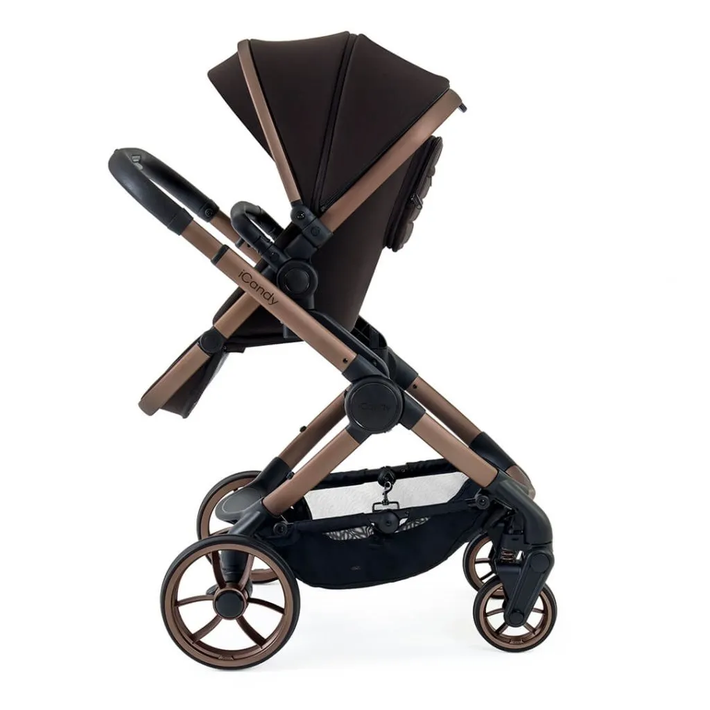 ICANDY Peach 7 Complete Travel System with Maxi Cosi Cabriofix Car Seat - Pecan (Special Edition)