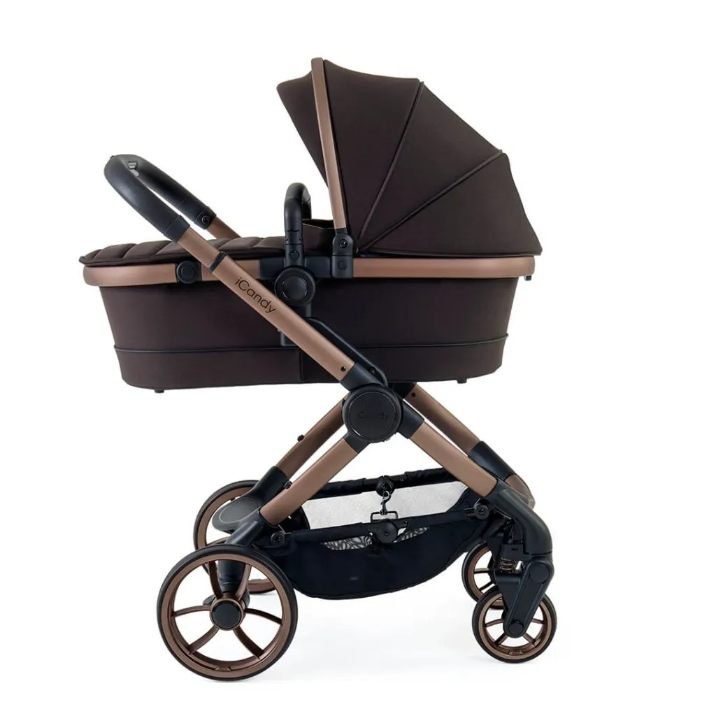 ICANDY Peach 7 Complete Travel System with Maxi Cosi Cabriofix Car Seat - Pecan (Special Edition)