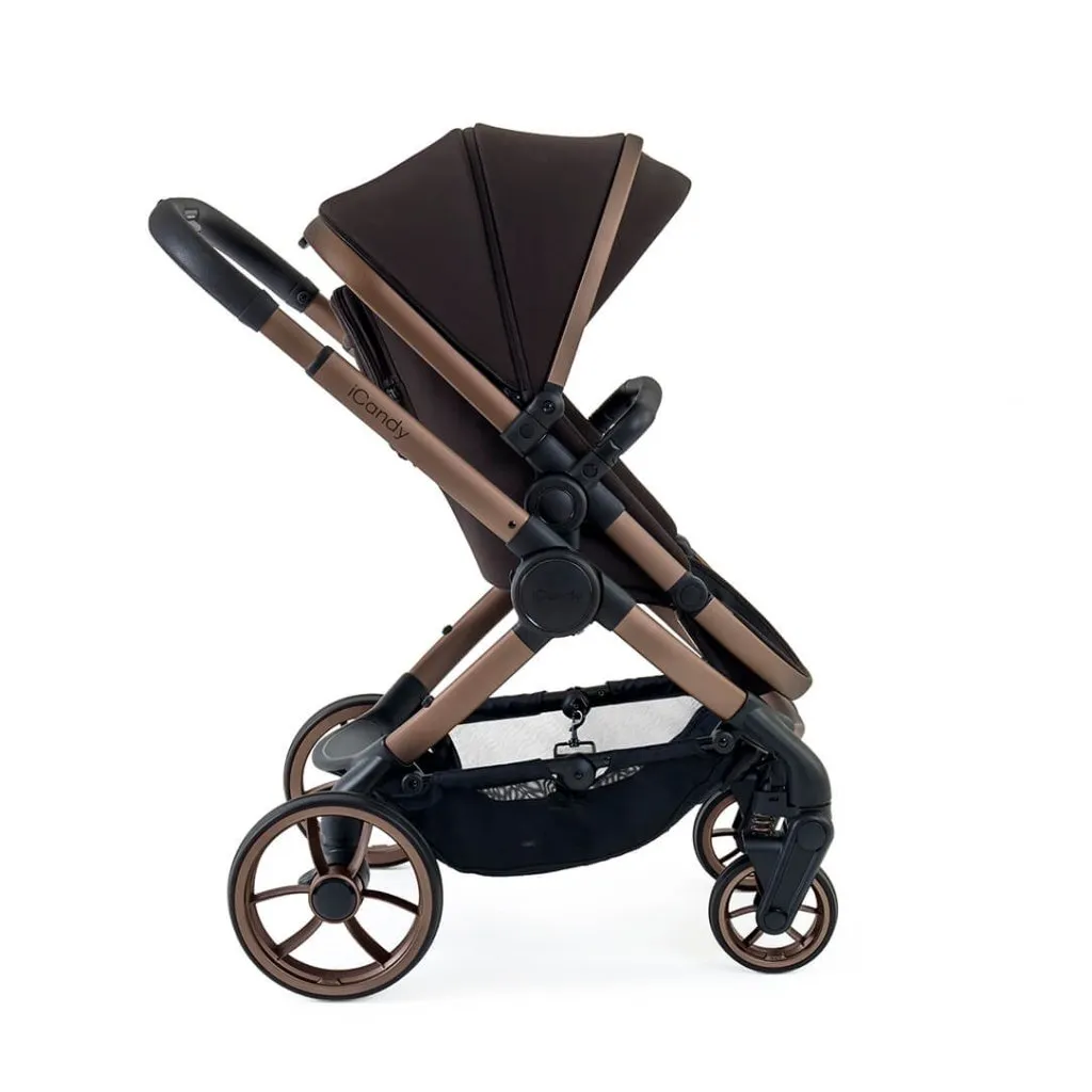 ICANDY Peach 7 Complete Travel System with Maxi Cosi Cabriofix Car Seat - Pecan (Special Edition)
