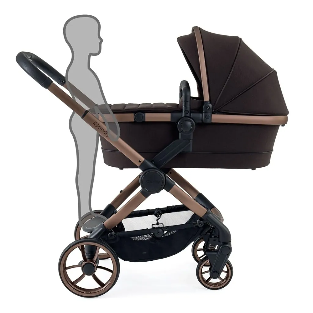 ICANDY Peach 7 Complete Travel System with Maxi Cosi Pebble 360 Pro2 Car Seat - Pecan (Special Edition)