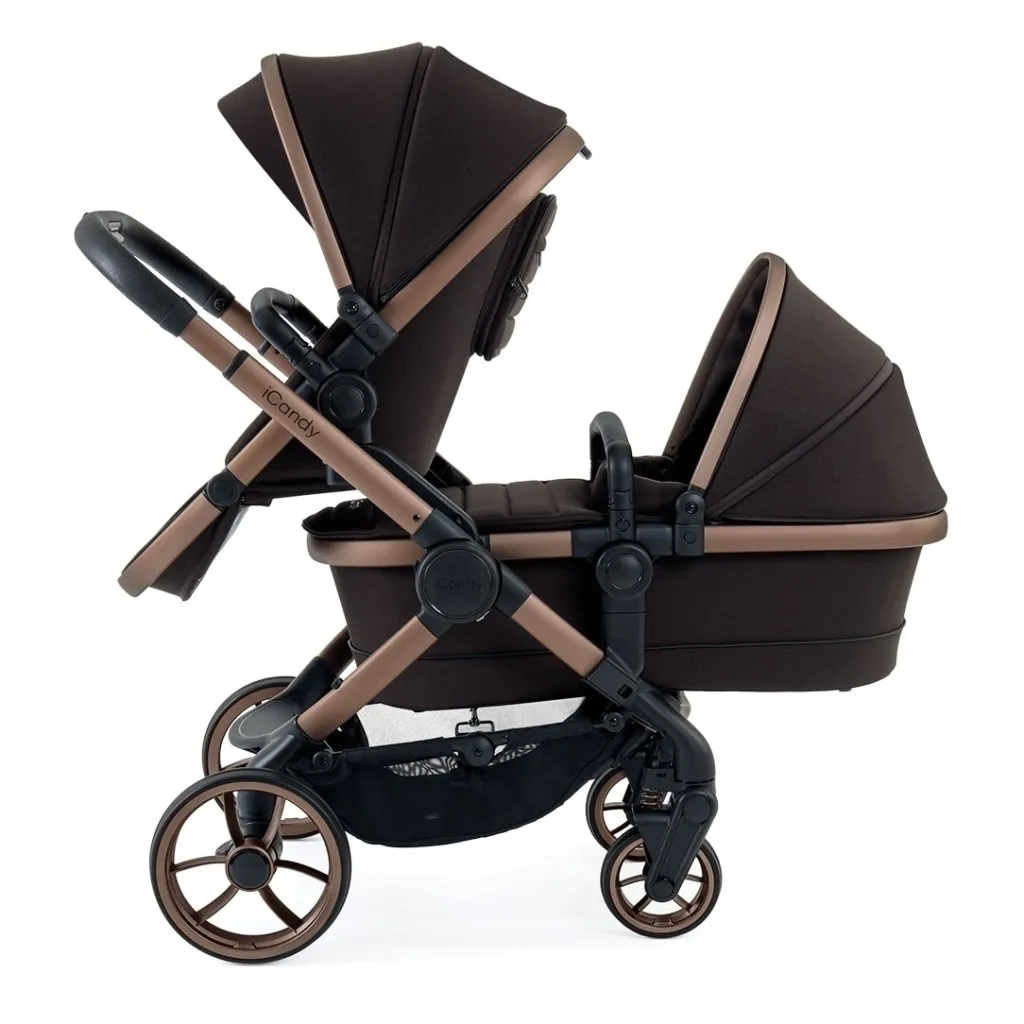ICANDY Peach 7 Complete Travel System with Maxi Cosi Pebble 360 Pro2 Car Seat - Pecan (Special Edition)
