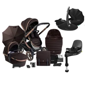ICANDY Peach 7 Complete Travel System with Maxi Cosi Pebble 360 Pro2 Car Seat - Pecan (Special Edition)