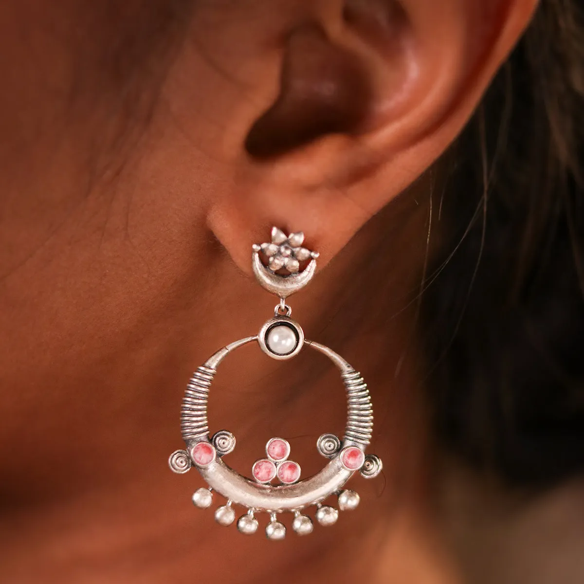 Indira Silver Earrings by MOHA