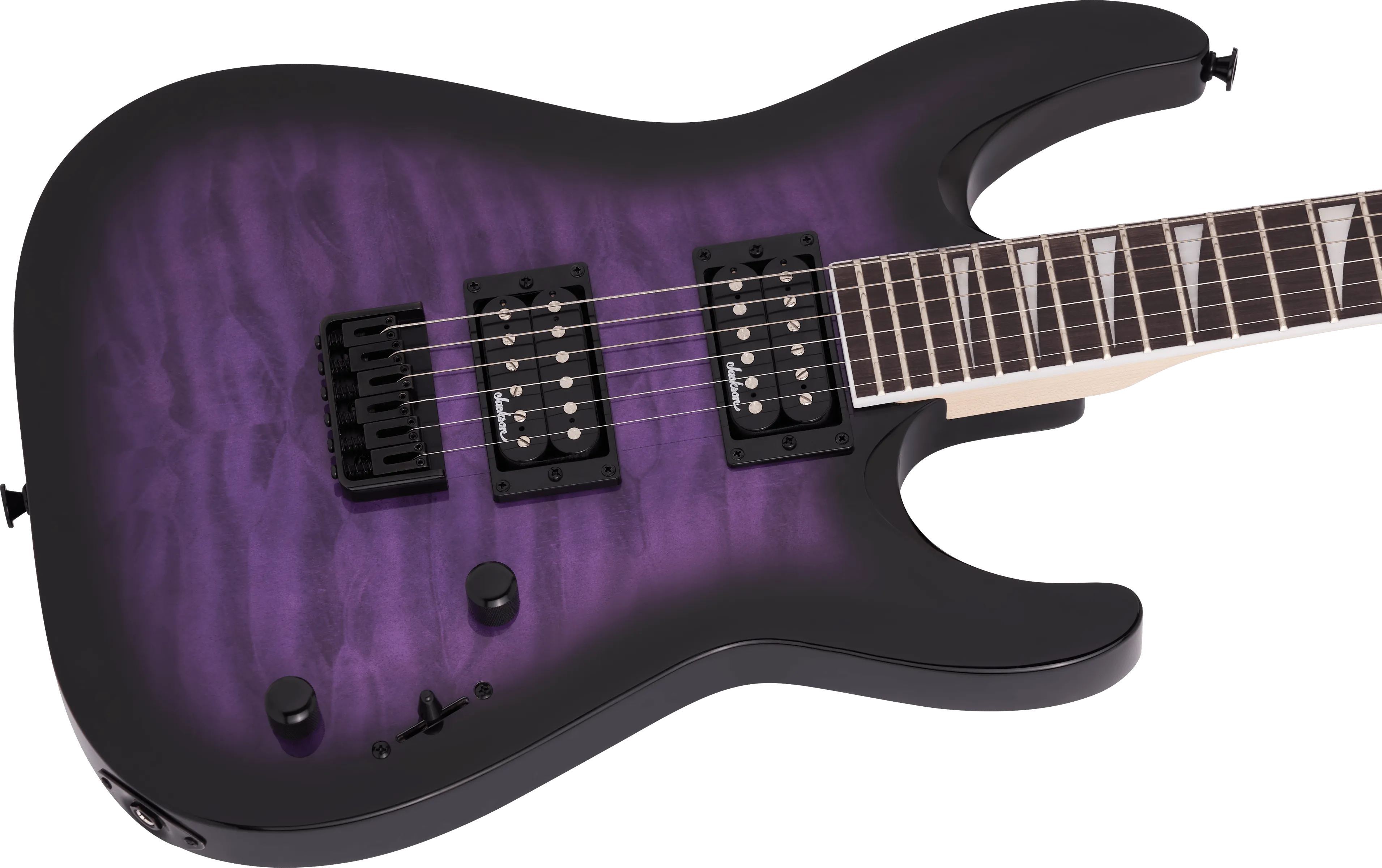 Jackson JS Series Dinky™ Arch Top JS32Q DKA HT, Amaranth Fingerboard, Transparent Purple Burst