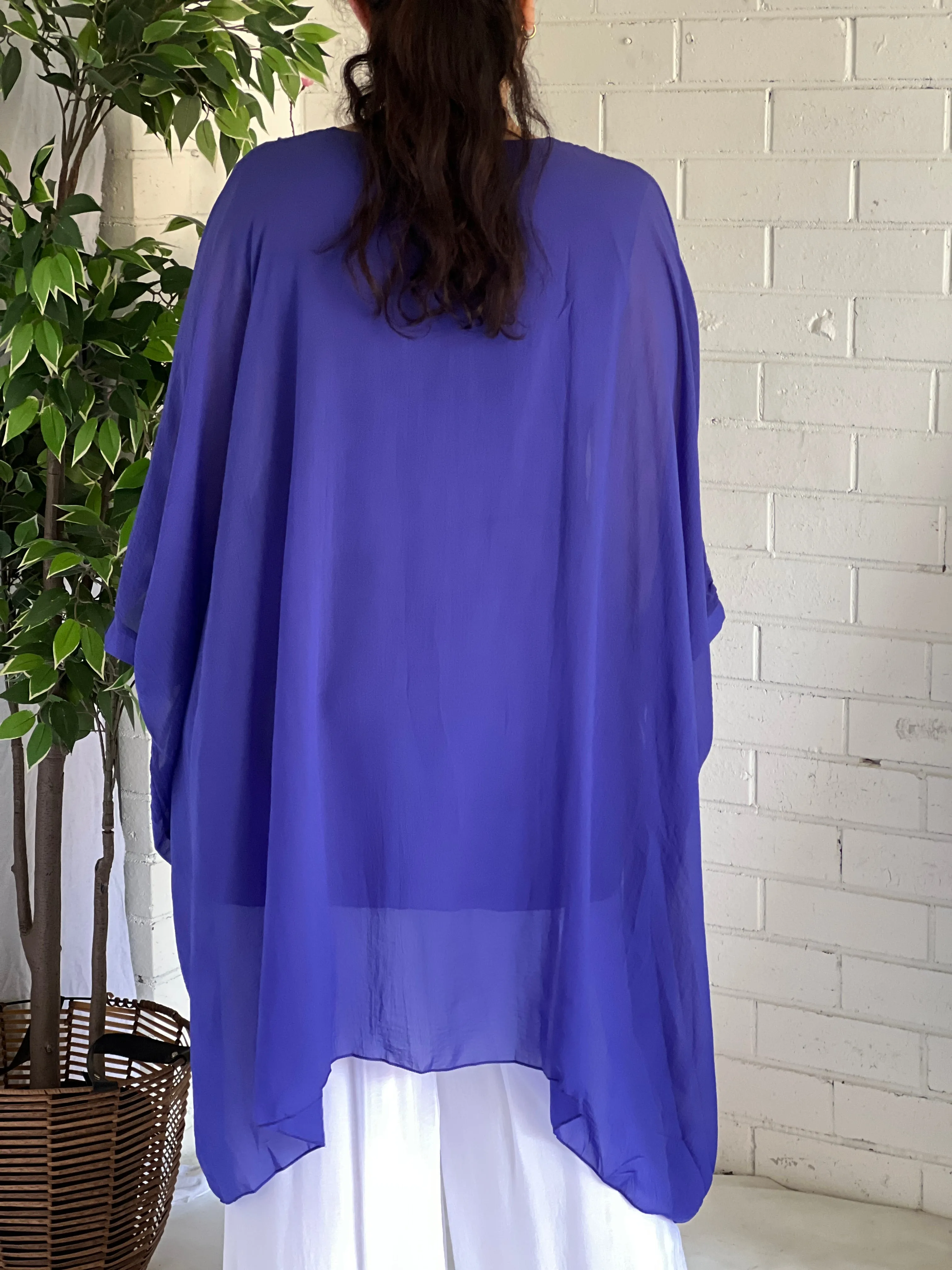 Jenna Violet Chiffon Kaftan