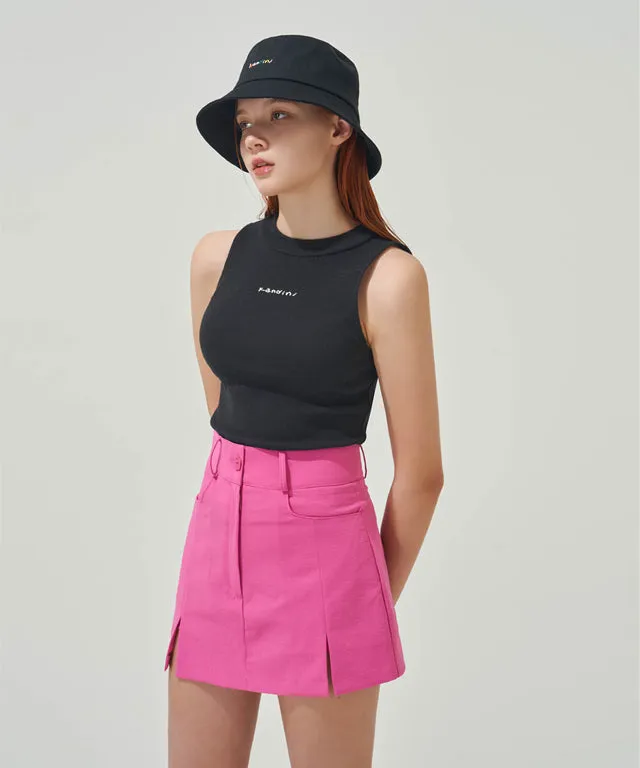 KANDINI Slit Mini Skirt - Pink