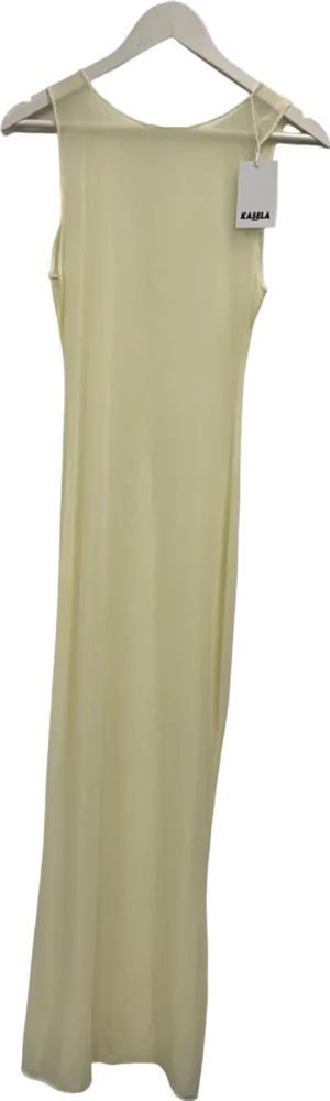 Kasela Mesh Maxi Dress In Cream One Size