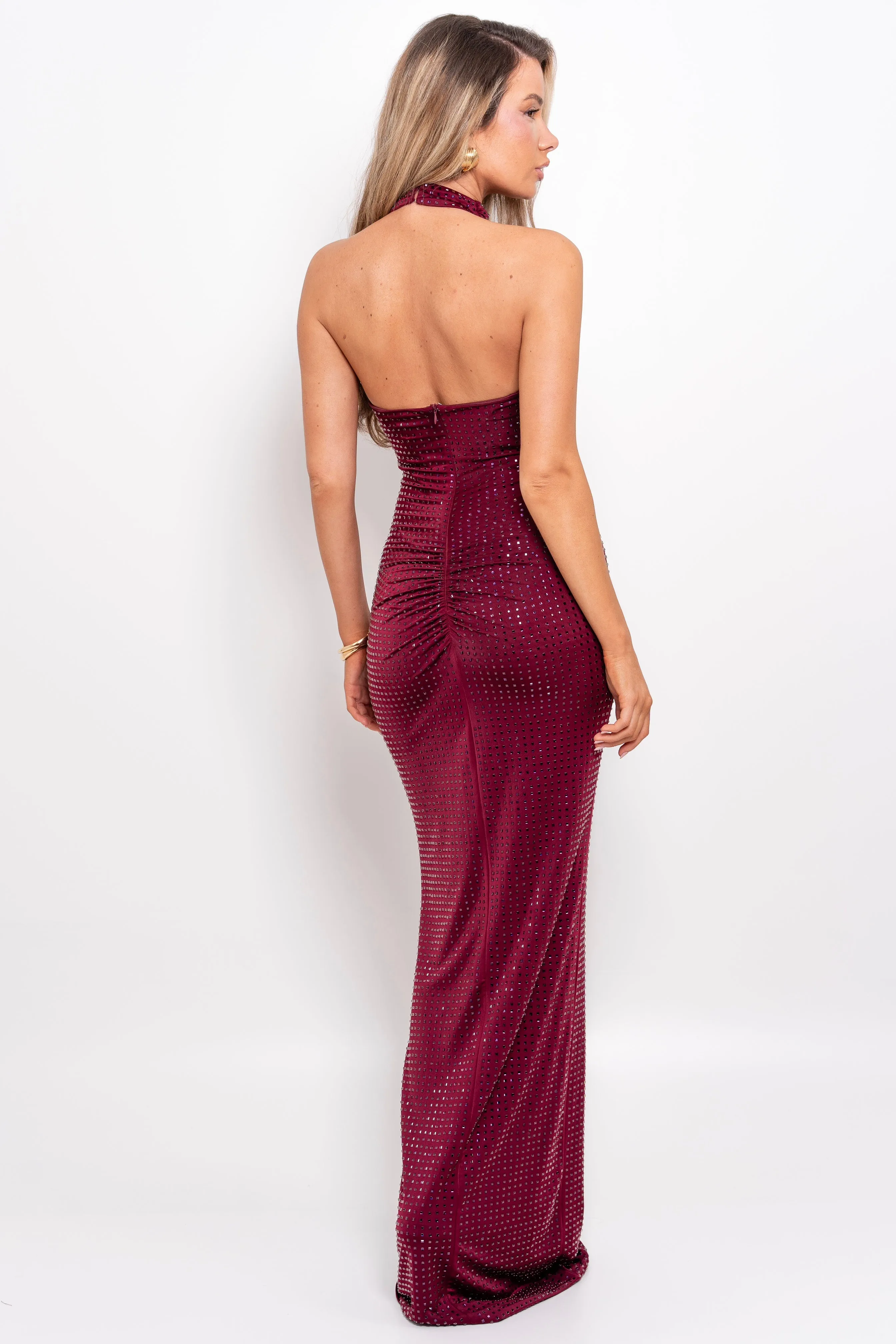 Kiana Wine Dress