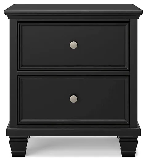 Lanolee California King Panel Bed with Mirrored Dresser, Chest and 2 Nightstands