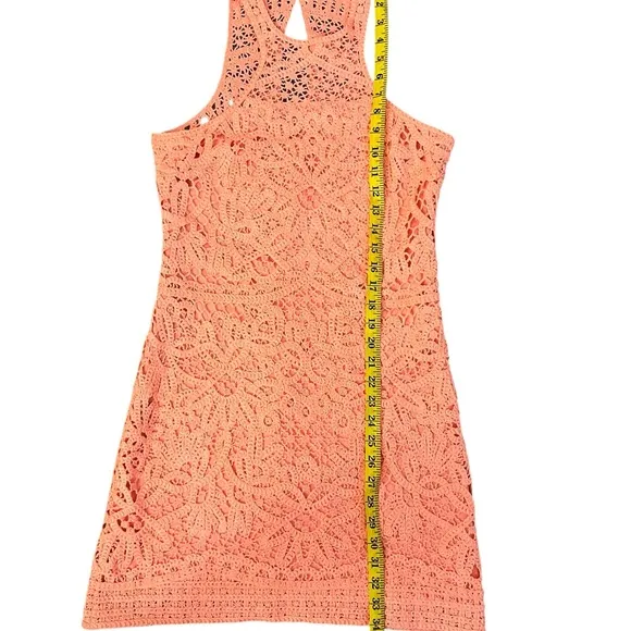 Lilly Pulitzer Bright Orange Coral Sheath Mini Dress Halter Sleeveless