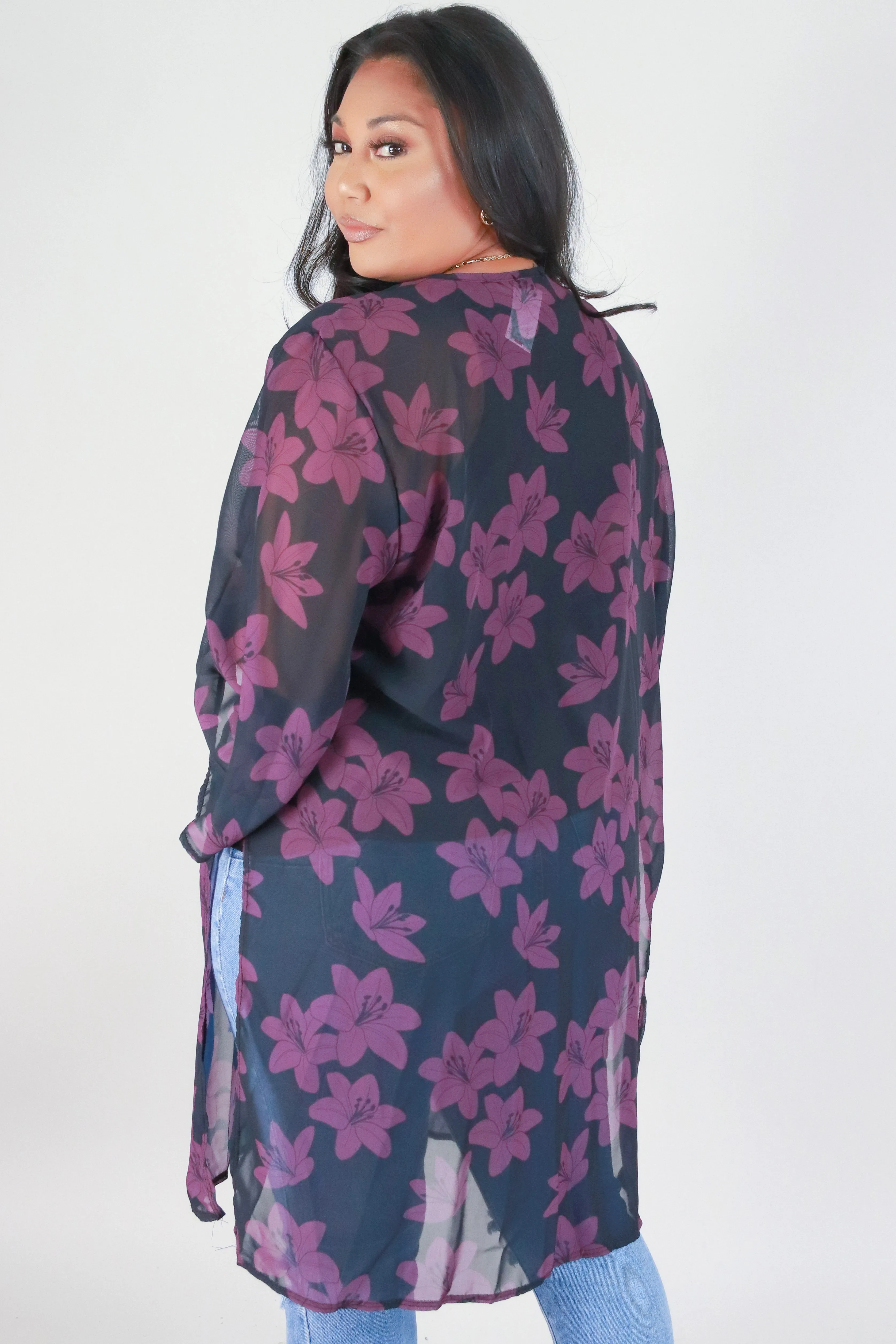LILY CHIFFON CARDIGAN