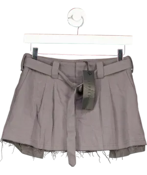Lioness - Elle Mini Skirt In Grey UK 4