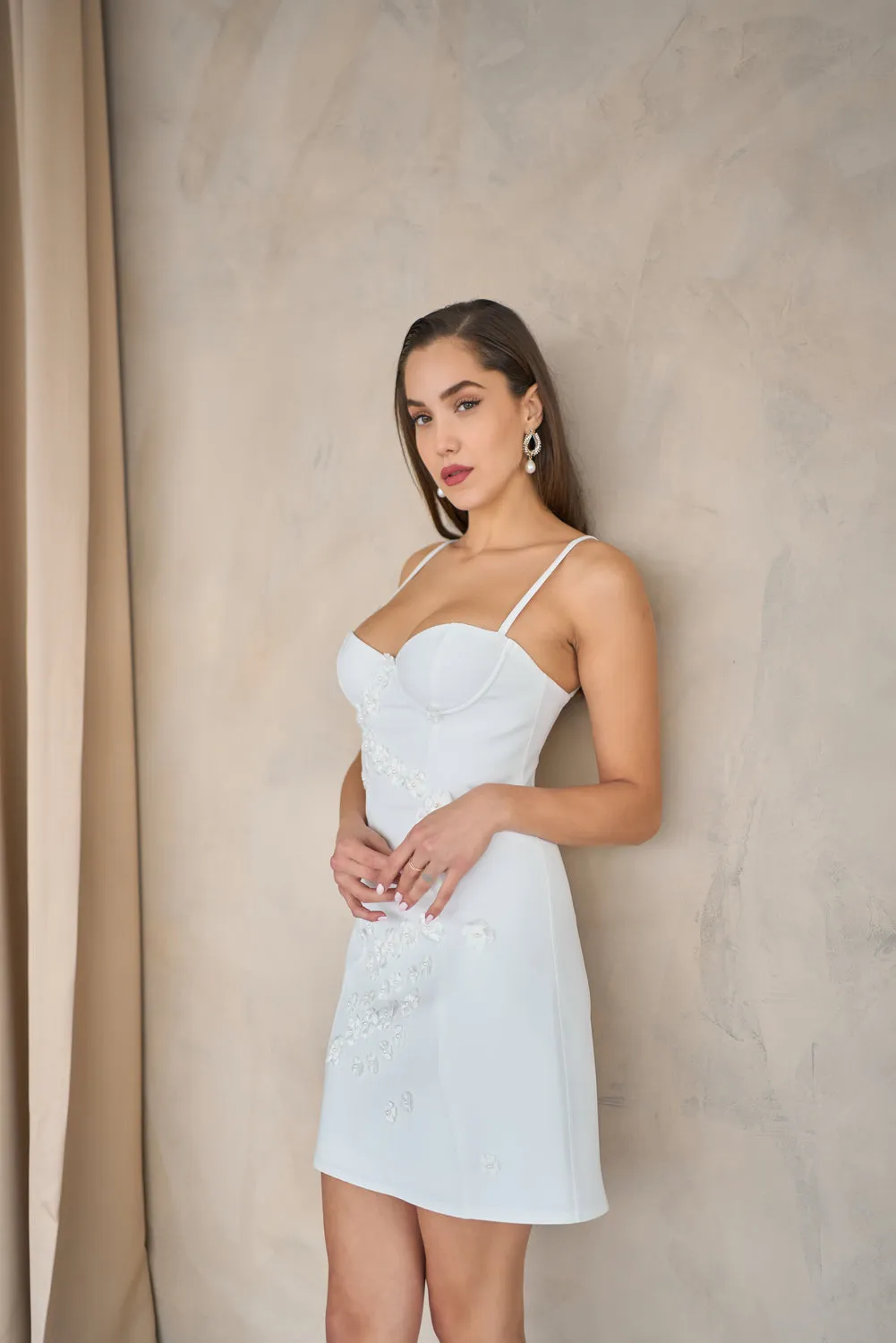 Liv mini with floral applique