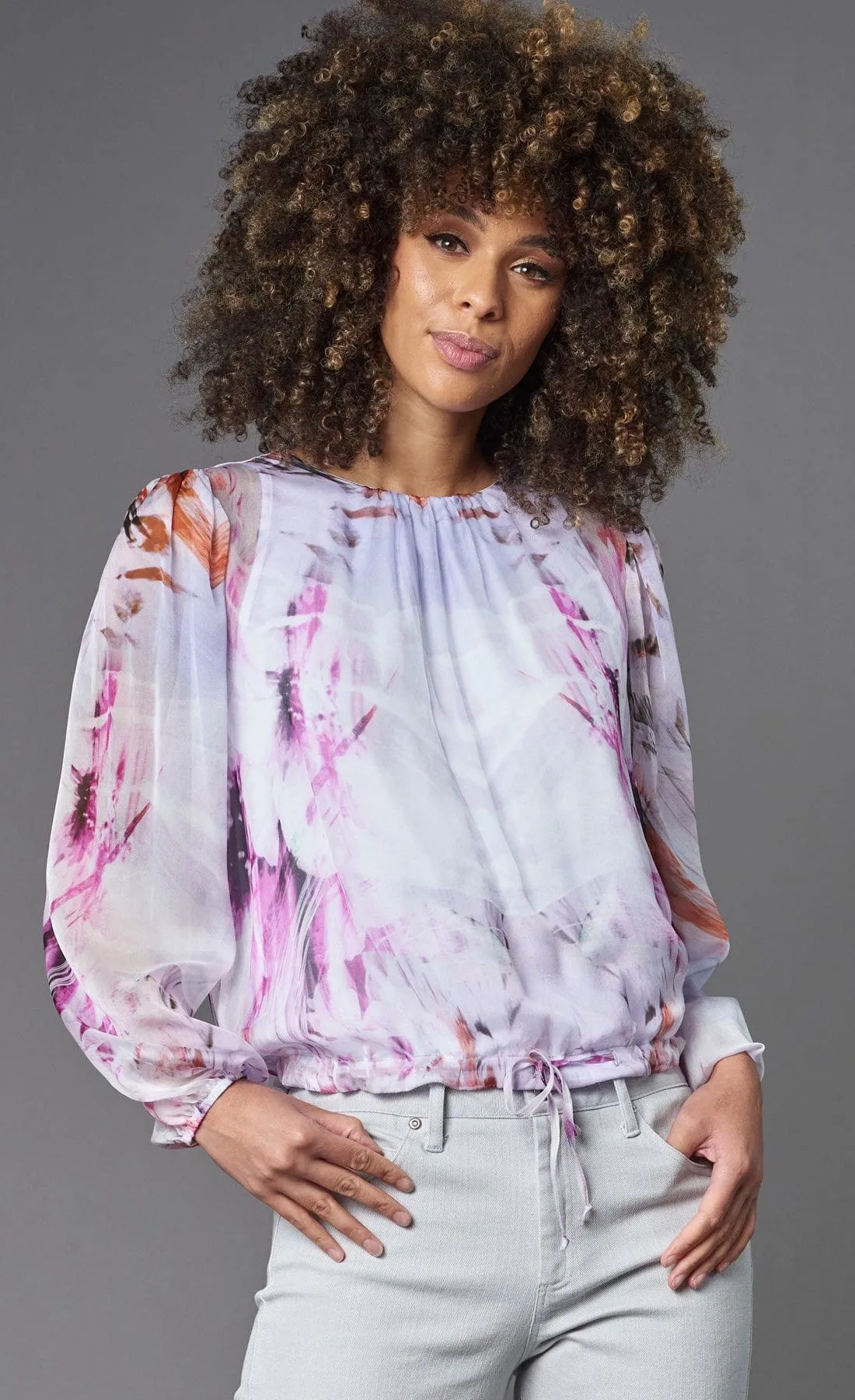 Lola & Sophie Painted Flower Top