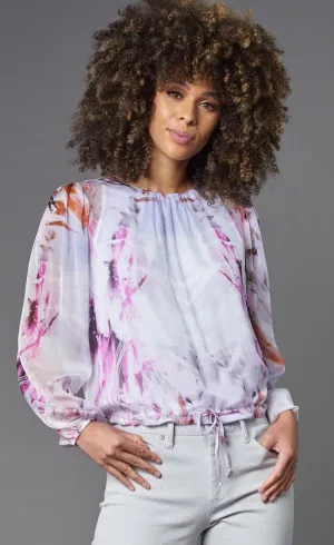 Lola & Sophie Painted Flower Top