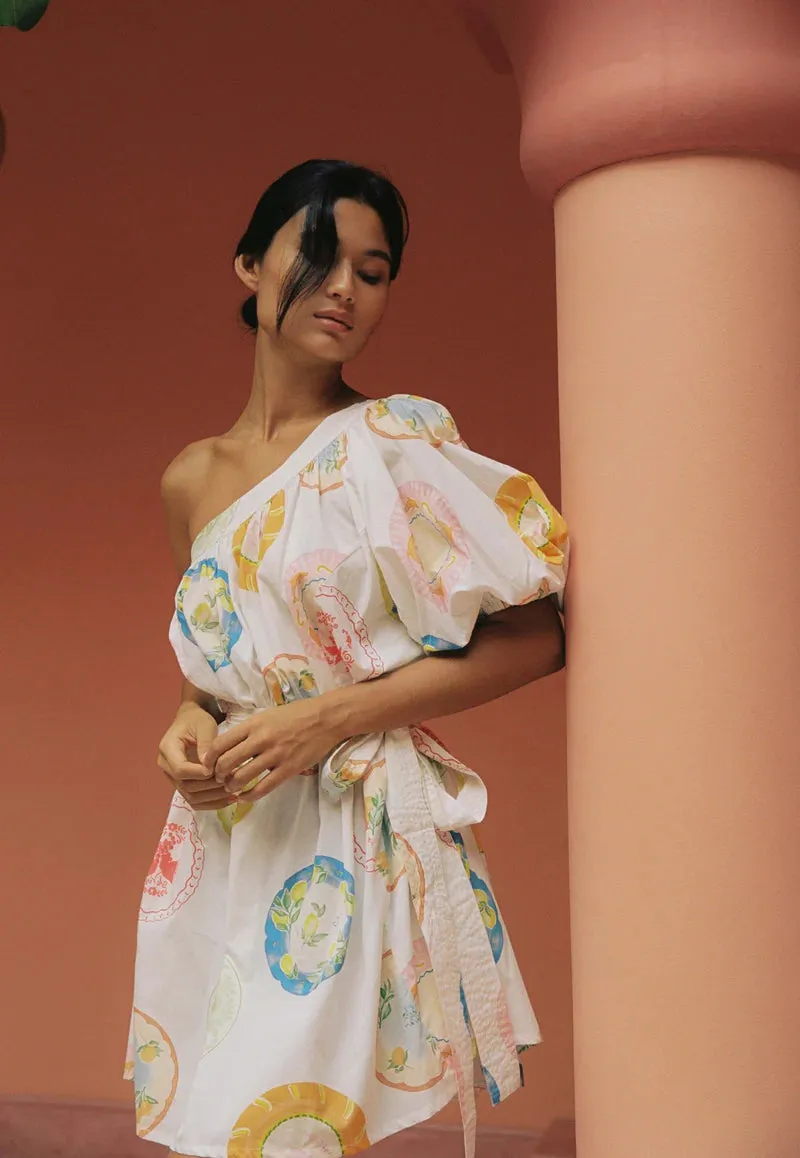 Lotus Mini Dress - Plates