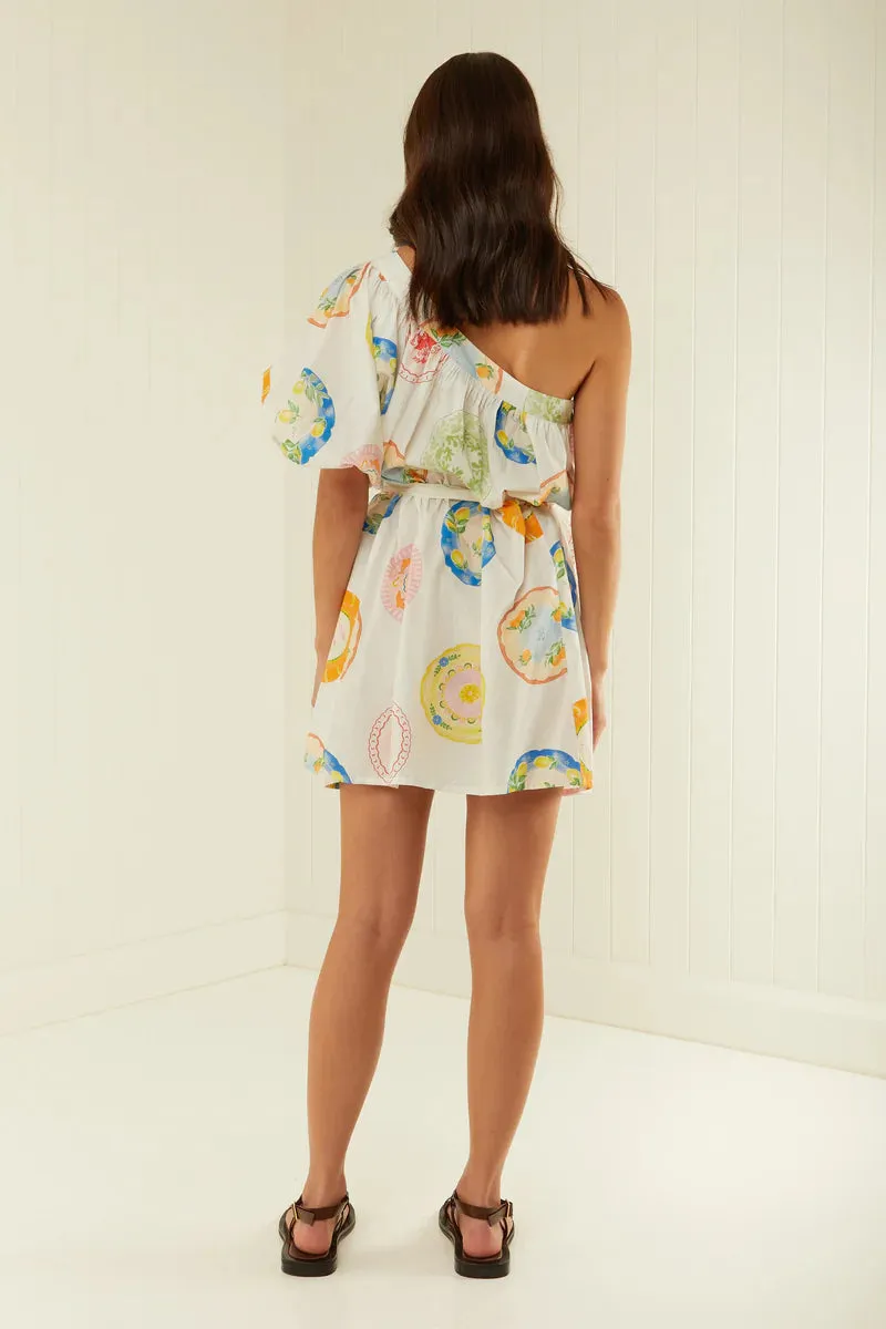 Lotus Mini Dress - Plates