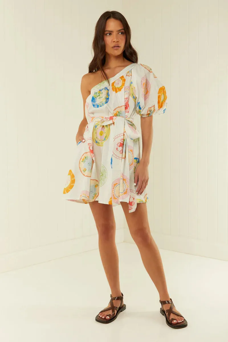 Lotus Mini Dress - Plates