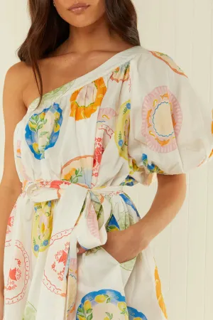 Lotus Mini Dress - Plates