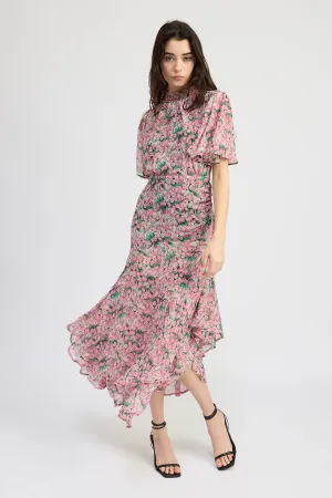 Lyra Maxi Dress (Emerald Rose)