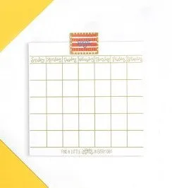 Magnetic Dry Erase 18" Wall Calendar