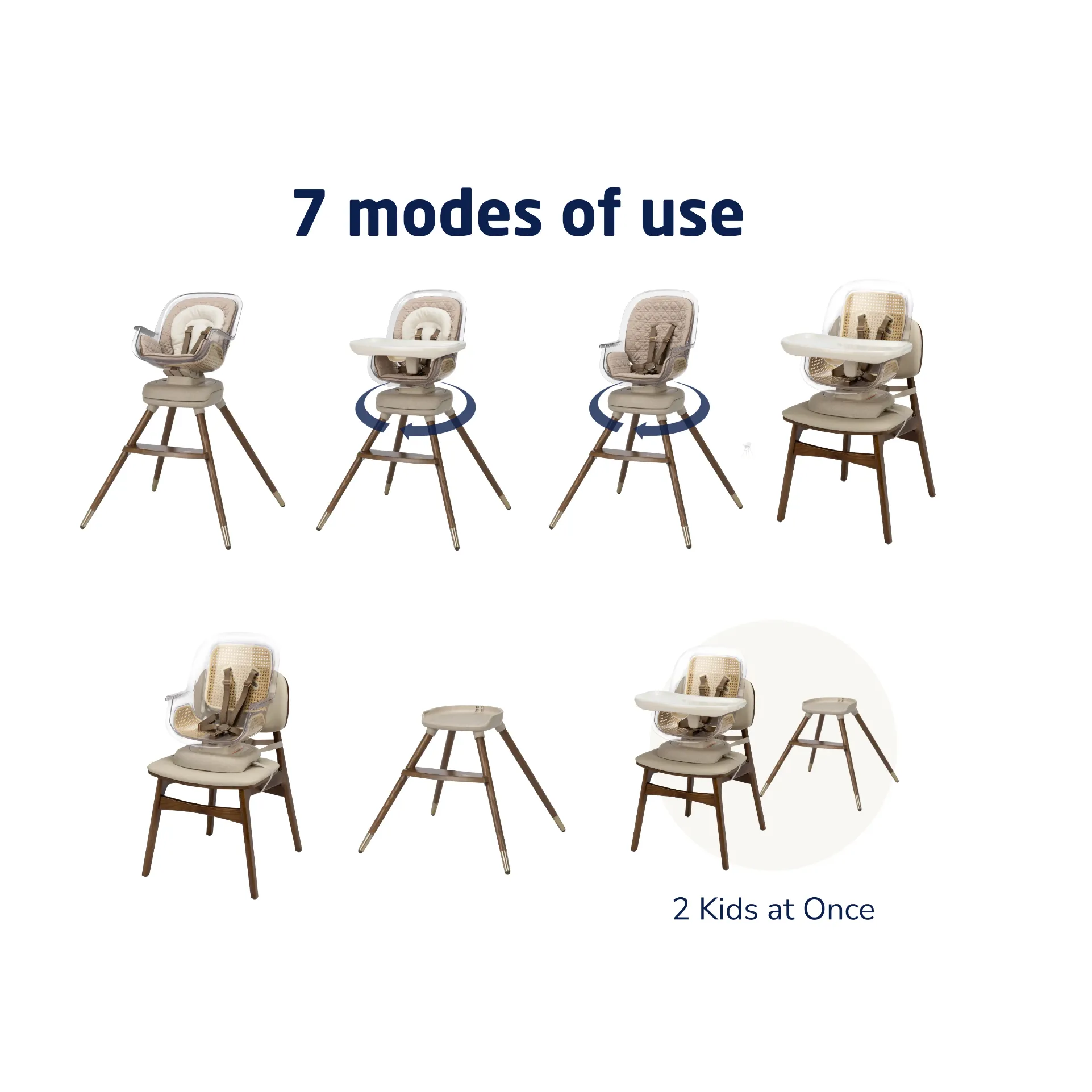Maxi-Cosi Kiskadee 360° Rotating High Chair - Natural Heritage