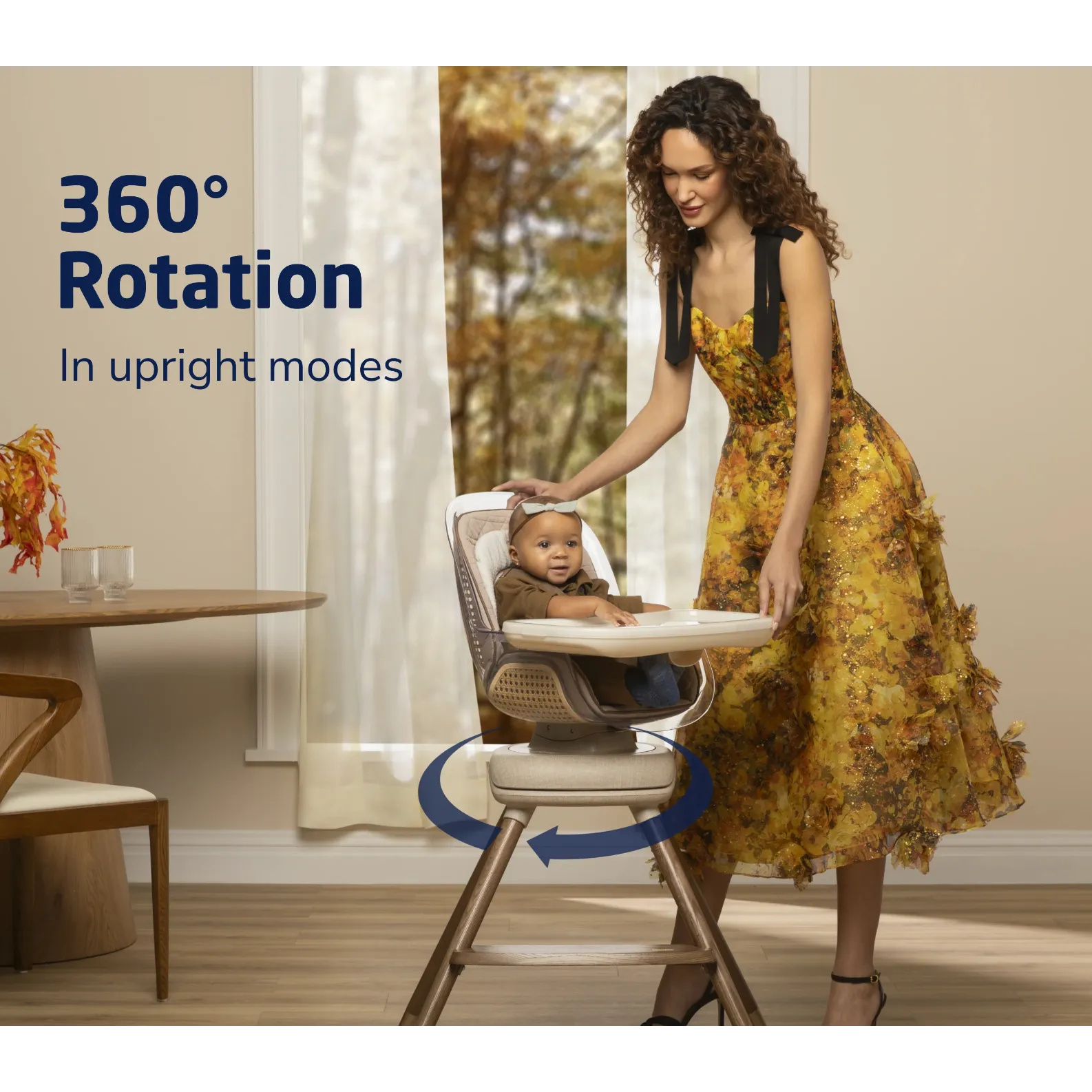 Maxi-Cosi Kiskadee 360° Rotating High Chair - Natural Heritage