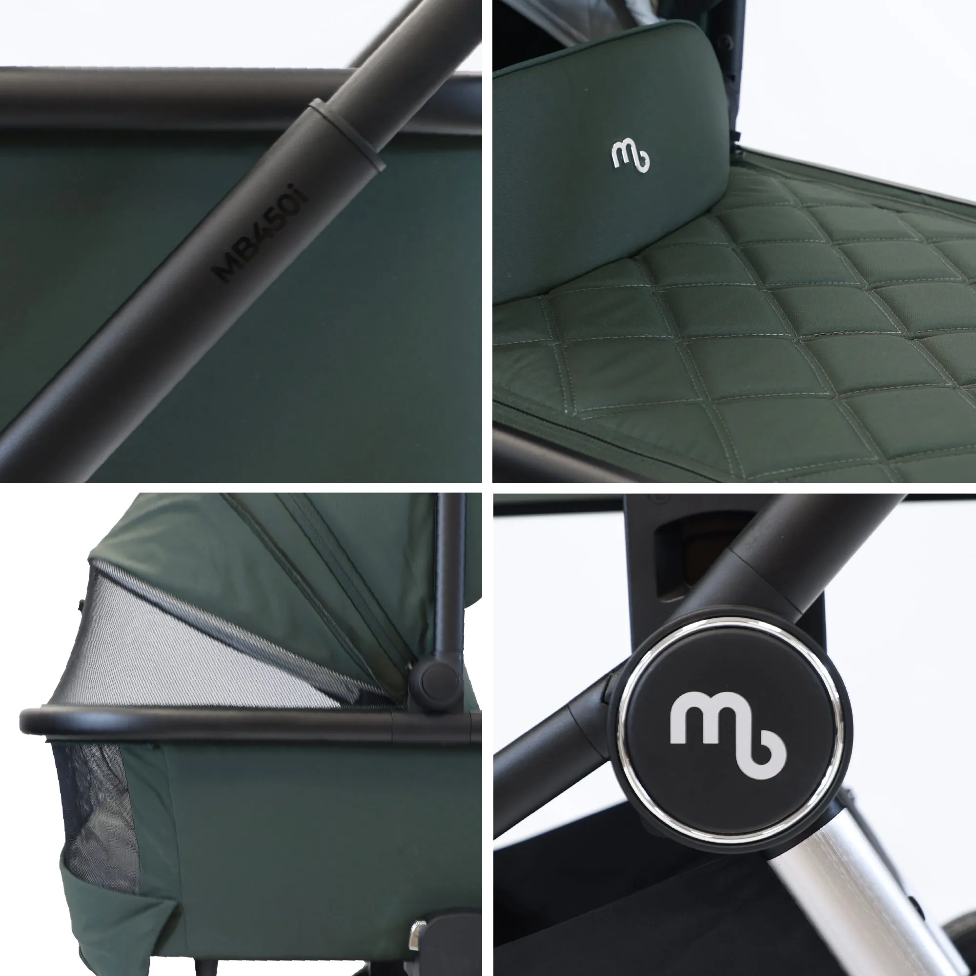 MB450 2-in-1 Pushchair & Carrycot - Forest Green
