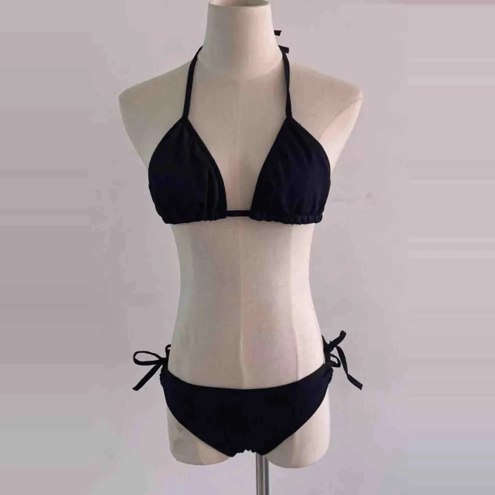 Micro Bikini 2024 Women Swimsuit Female Swimwear Split Two-piece Bathing Suits Sexy Bikini Sets Lace Up Brazilian Halter Biquini